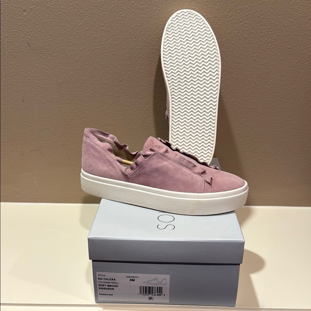 Sole Society Pink Suede Sneakers